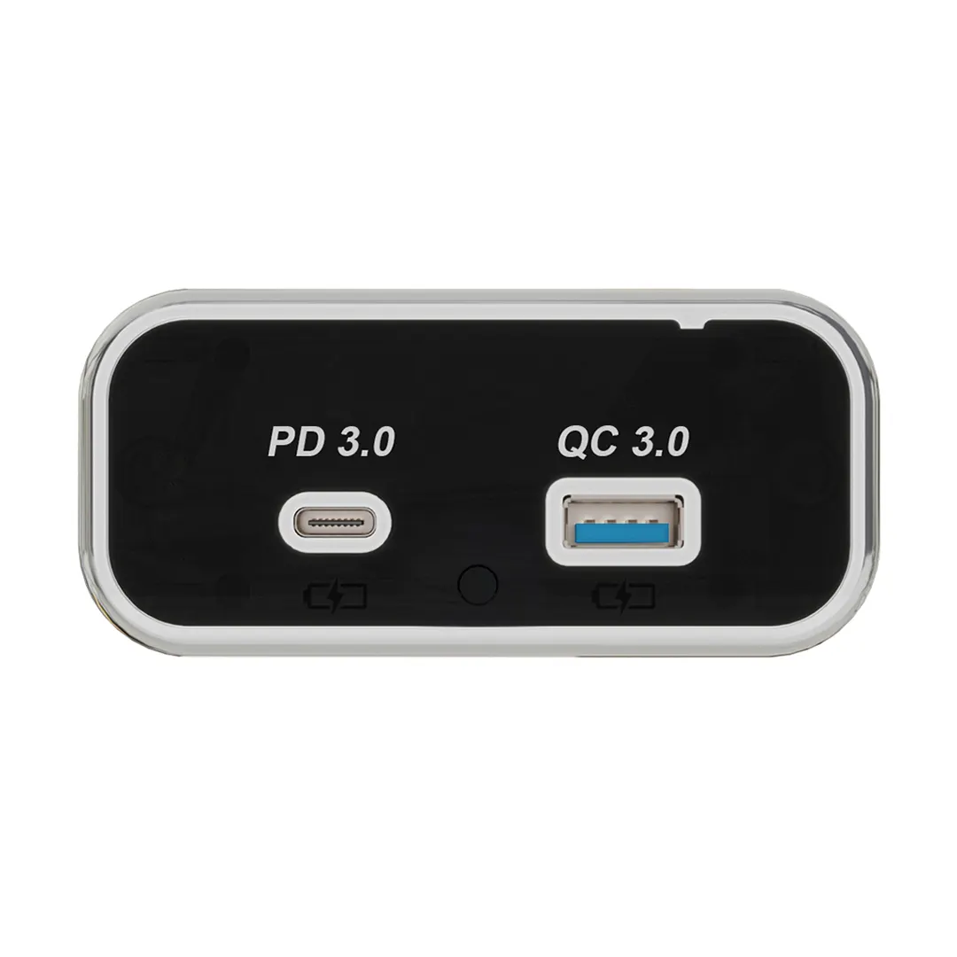 Fast Usb-C Double Port Qc Pd 12V 24V Dual Usb Twin Auto Socket Outlet Usb Charger For Car Bus Mobile Phone