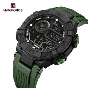 นาฬิกา NAVIFORCE รุ่น 7131 ใหม่ล่าสุด หน้าปัด LCD ดิจิตอล ของแท้ กันน้ำ 5 ATM กระจกอะคริลิค นาฬิกาข้อมือสุดหรู - Product Image 2