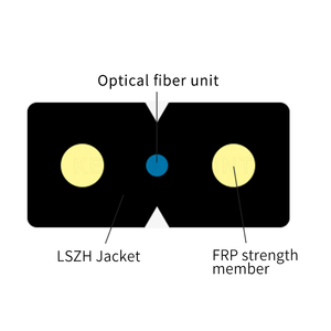 Câble de descente en fibre optique KEXINT GJXFH PVC/LSZH FTTH FTTX GPRS <span class=keywords><strong>TCP</strong></span> intérieur/extérieur - Product Image 4