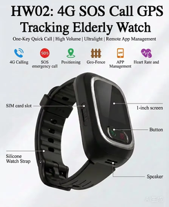 นาฬิกาอัจฉริยะสำหรับผู้สูงอายุ ระบบติดตาม GPS พร้อมสายรัดข้อมือ รองรับการโทรผ่านเครือข่าย 4G LTE ป้องกันการพลัดหลงสำหรับผู้ป่วยภาวะสมองเสื่อม พร้อมระบบ Geo-fencing แบบเรียลไทม์ - Product Image 2