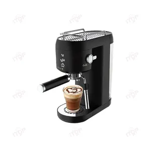 Ucuz kahve makinesi toptan Espresso makinesi artı Cappuccino Latte süt köpük fonksiyonu Espresso makinesi