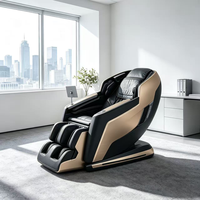 Silla de Masaje 4D Comercial de Lujo para Programa de Bienestar en Oficinas, Gravedad Cero, Calefacción, con 9 Idiomas