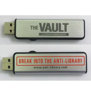 맞춤형 금속 플라스틱 슬라이드 개폐식 pendrive USB 플래시 메모리 디스크 텔레스코픽 펜 드라이브 프로모션 선물 광고