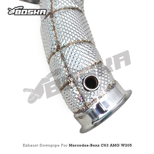 Boska Custom High Performance 1.5mm Thick Stainless Steel Exhaust Downpipe Mercedes-Benz C63/C63S AMG W205 4.0T 2015-2020 - Product Image 5