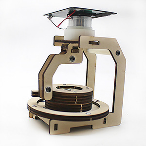 Kit scientifique de modèle de moulin à pierre à énergie solaire, jouet éducatif en bois à monter soi-même pour enfants de 7 à 9 ans - Product Image 1