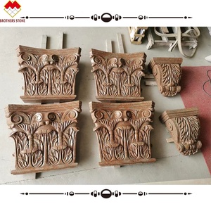 <strong>Architectural</strong> Beige Cream Stone Column Bracket Roman Marble Greek Corinthian Capital Marble Bracket Carving <strong>Corbels</strong> - Product Image 6