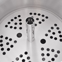 Lot de 2 casseroles modernes en aluminium compatibles gaz avec couvercle, idéales pour la cuisson et les soupes