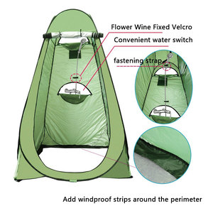 Doccia da Campeggio Pieghevole, Tenda Leggera e Portatile, Spogliatoio Automatico da Spiaggia, Toilette Mobile - Product Image 2