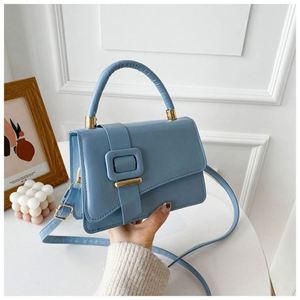 Sac à bandoulière de luxe en cuir PU pour femme I-0306, fermeture éclair, couleur bonbon, écologique, capacité 1-1,9L, doublure en polyester - Product Image 2