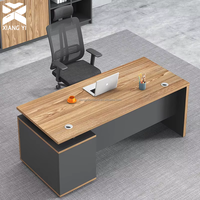 Bureau d'ordinateur moderne modulaire convertible extensible en bois - Prix abordable, mobilier de bureau en gros
