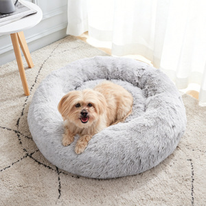 Cama de Felpa Larga y Suave para Perros, Cama Redonda para Gatos, Cama Cálida para Cachorros y Gatitos - Product Image 3