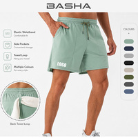 Shorts de course pour hommes avec logo personnalisé OEM, légers, à séchage rapide, extensibles, en nylon, pour la salle de sport, l'entraînement et les exercices, avec poches