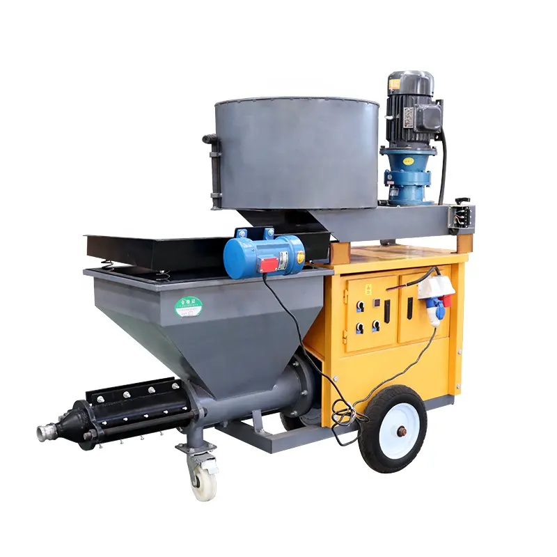 Machine électrique automatique de plâtrage de mur machine de pulvérisation de peinture de ciment de gypse de mortier de haute efficacité prix de gros