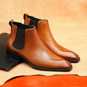 Zapatos Casuales Formales de Negocios para Hombre, Transpirables, de Moda, de Cuero Genuino, Sin Cordones, Ligeros, con Suela de Goma Antideslizante - Product Image 4