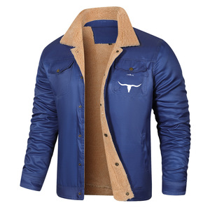 Veste en coton doublée polaire pour homme, coupe ajustée, couleur unie, respirante, vêtements de travail, vêtements d'extérieur, automne hiver, manteau décontracté, tailles S M L XL XXL 3XL - Product Image 2
