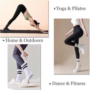 Women <b>Socks</b> Fitness Stripe Yoga <b>Grip</b> <b>Socks</b> Pilates - Product Image 5