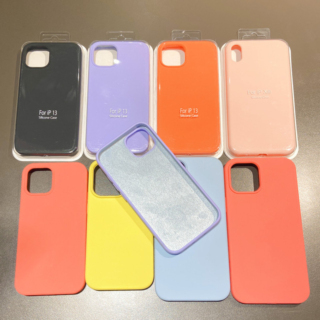 Shockproof Liquid Silicone Protective Phone Case for iPhone Xr Xs 11 12 13 14 15 16 Pro Max Fundas Para Celular with Package