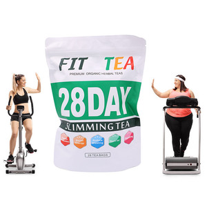 Thé Minceur Bio aux Herbes Marque Blanche – Détox 28 Jours pour la Perte de Poids Abdominal, Vitamines et Santé Intestinale en Sachet - Product Image 1