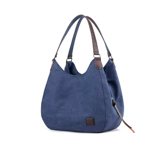 Eco-friendly <b>canvas</b> women's single-shoulder tote <b>bag</b> with custom logo, <b>large</b> capacity, ideal for shopping - Product Image 6