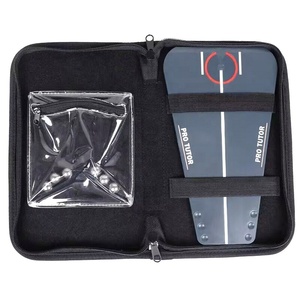 Práctica de interior barata de alta calidad ABS negro <span class=keywords><strong>Golf</strong></span> Putting Tutor Swing Training - Product Image 2