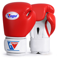 Guantes de Boxeo Profesionales GINGPAI de Cuero PU, Cierre Ajustable, Personalizables para Adultos, para Sanda, Muay Thai, Prácticos para Exteriores