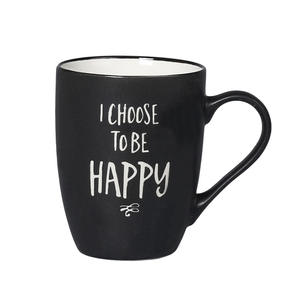 Custom Ceramic Mugs Drum Shape Black White Coffee Cup Screen Printing With Gift <b>Box</b> <b>For</b> <b>Presents</b> - Product Image 2