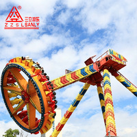 Manège à pendule géant d'extérieur, 30 places, pour adultes et enfants, grande balançoire, équipement de parc d'attractions avec rotation à 360 degrés, hauteur de 15 m