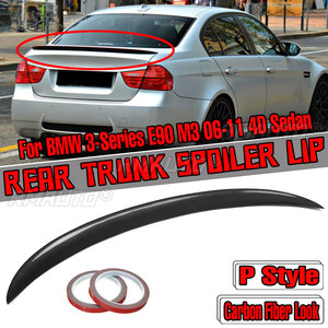 Alerón Trasero Estilo P de Fibra de Carbono Real para BMW Serie 3 E90 M3 2006-2011 4DR M3 328i - Product Image 1