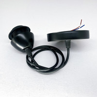 Kit de suspension pour lampe suspendue en métal noir, support de lampe E27 E26, plafonnier, luminaire suspendu DIY avec matériel de fixation