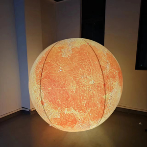 Boule de Lune Gonflable à Lumière LED Taille Personnalisée Décoration de Fête de Planète Géante <span class=keywords><strong>Ballon</strong></span> Gonflable de Lune pour la Publicité - Product Image 2
