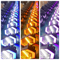 Projecteur de scène LED rétro 150W, couleur ambre RGBW avec mapping de pixels DMX RDM pour effets de fond de concert et flash
