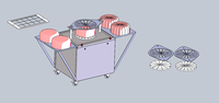 Coupe-gâteau commercial, diviseur de gâteau rond et carré, machine à couper les gâteaux