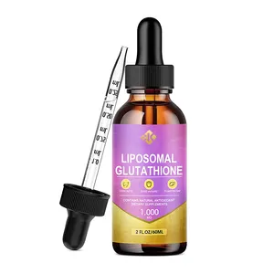 Private Label Vegan Skin Whitening & Liver Support Supplements Organic L-glutathione Drops Liquid With Milk Thistle