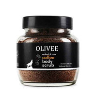 Diy Casero Bahan Lulur Kopi Bicarbonato de sodio y Arábica Lavado DE CARA Café en polvo Exfoliante facial Exfoliante con miel para la piel