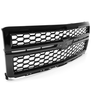 <span class=keywords><strong>Grille</strong></span> de calandre supérieure de pare-chocs avant pour Silverado 1500 2014-2015 Style nid d'abeille - Product Image 3