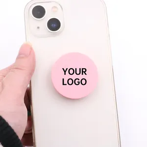 Toptan cep telefonu aksesuarları özel Logo telefon standı tutucu boş cep telefonu popings soket kavrama