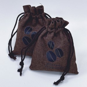 Sac à café en coton biologique personnalisé RUNWELL, petit, avec cordon <span class=keywords><strong>de</strong></span> serrage, pour fleurs séchées, lavande, réutilisable, recyclable, imprimé à l'écran - Product Image 1