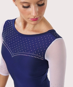 <span class=keywords><strong>Justaucorps</strong></span> de gymnastique doux personnalisé de haute qualité pour adultes enfants Sublimation impression strass conception à <span class=keywords><strong>manches</strong></span> <span class=keywords><strong>longues</strong></span> pour Ballet - Product Image 4