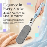 Éliminateur de peluches électrostatique 4-en-1 et éliminateur de poils d'animaux, brosse multifonctionnelle pour tissus, vêtements, canapé, tapis