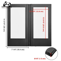 Livre de menu lumineux LED rechargeable en cuir PU, livre d'affichage pour boîte de nuit, restaurants, bar à bière, boutique, café, deux pages