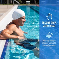 El Mejor Gorro de Natación para Mantener el Cabello Seco, con Logotipo Personalizado, de Silicona, sin Costuras, para Competencia