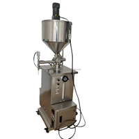 Machine de remplissage pneumatique verticale semi-automatique à haute viscosité, manuelle, à une buse, pour yaourt, bière, confiture, eau, huile, sachets de thé