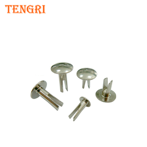Rivet à tête plate en acier inoxydable massif pour bagages, cuir, meubles en bois, plaque d'immatriculation de voiture - Product Image 2