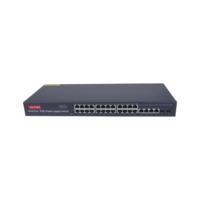 Commutateurs Poe 100Mbps AI 24 ports sortie de commutateur ethernet poe 24v 48v 52v commutateur poe 24 ports avec 4 liaisons montantes RJ45 2Giga SPF