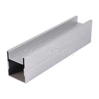 Connecteur de rail solaire pour système de montage au sol, connexion et installation de rail en aluminium