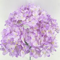 Bunga Hydrangea Buatan Tangan Tangkai Tunggal Warna Putih Pink Muda Dekorasi Rumah Alat Peraga Fotografi Pernikahan