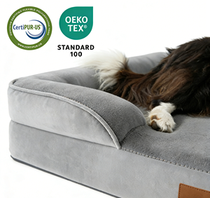 Cama Ortopédica de Espuma Viscoelástica <span class=keywords><strong>para</strong></span> <span class=keywords><strong>Perros</strong></span> Grandes, Estilo Sofá, con Almohada Acolchada, <span class=keywords><strong>para</strong></span> un Sueño Profundo - Product Image 3
