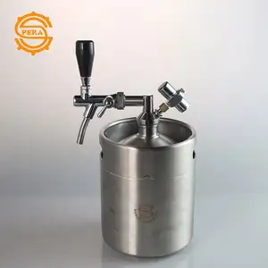 2L/3.6L/5L Stainless Steel Beer Kegs System With Flow Control Tap
