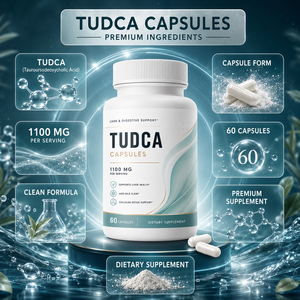Capsules de soutien hépatique avec acide tauroursodésoxycholique (TUDCA) 1100 mg - Formule végétalienne pour la santé du foie et digestive - Product Image 2