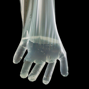 Sarung Tangan Plastik Sekali Pakai BLUEWORTH untuk Inseminasi Rektal Panjang/Ekstra Panjang, Pemeriksaan Sapi Babi, 50 pcs/kantong, Model LR, Umur Simpan 6 - Product Image 2